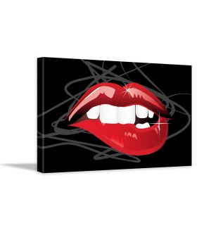 Tablou canvas Red lips style